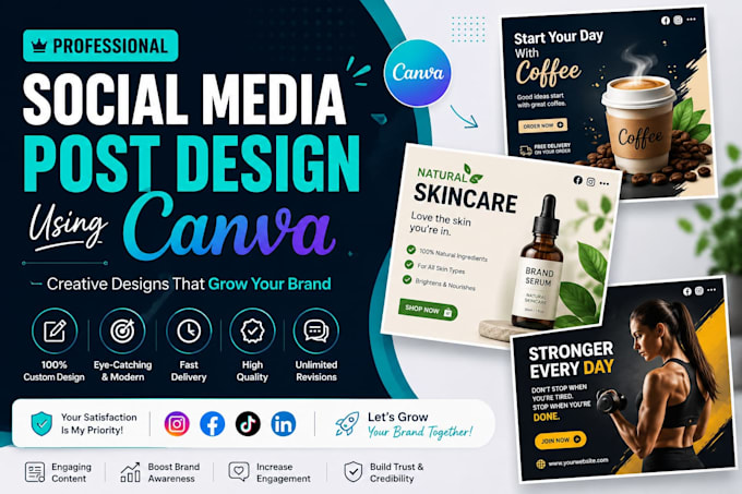 design professional social media posts using canva