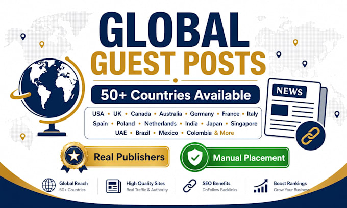 publish premium guest post, country specific websites