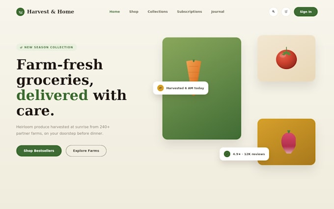 design a modern ecommerce website UI UX in figma