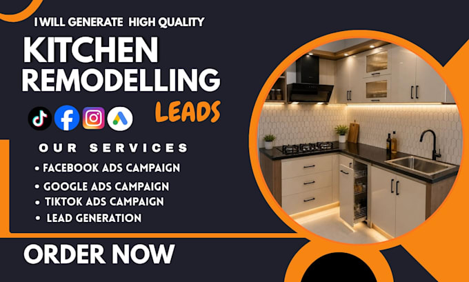 exclusive kitchen remodeling leads, home remodeling facebook ads, google ads