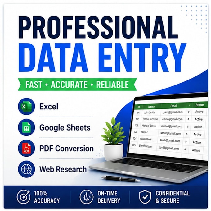 do data entry, copy editing, document conversion
