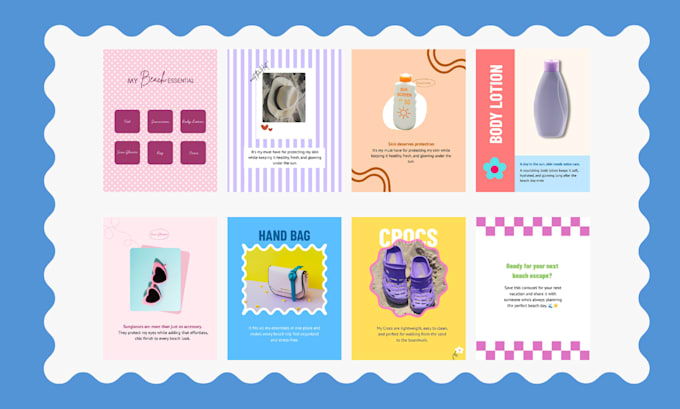 design canva social media post, carousel and product poster