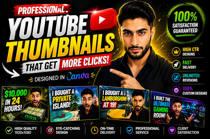 design eye catching professional youtube thumbnails in canva