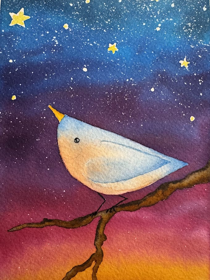create a custom watercolor illustration based on your ideas