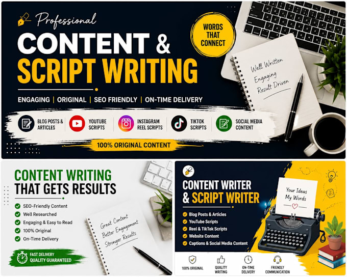 write engaging posts and scripts writing