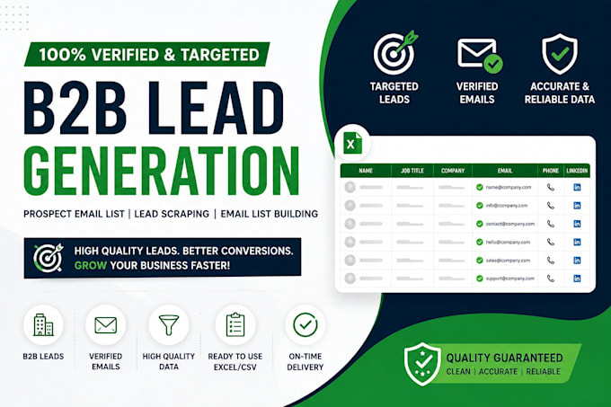 do targeted b2b lead generation prospect email list and lead scraping