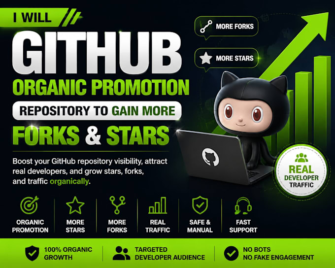 github organic promotion repository to gain more fork stars