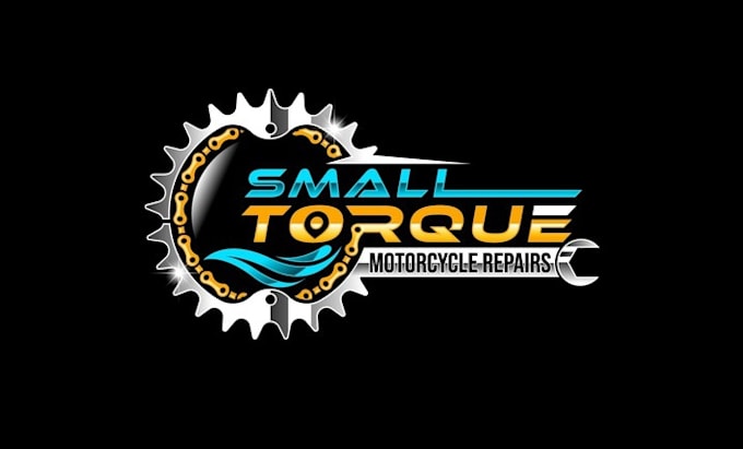design motorcycles wind and waves logo