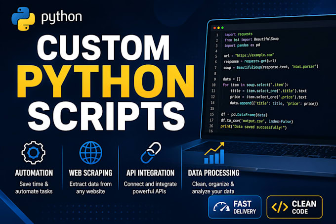 develop python automation scripts for your business