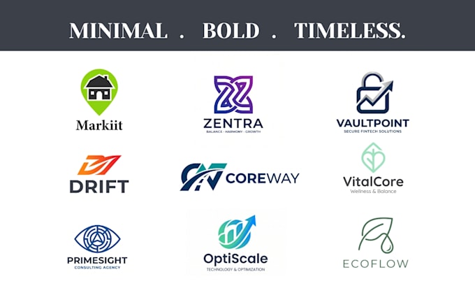 create a minimalist website and saas company logo
