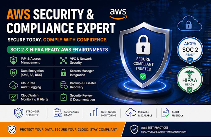 secure your AWS infrastructure for soc 2 and hipaa compliance