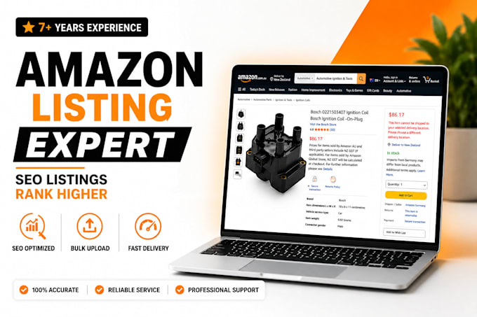 create SEO optimized amazon product listings that boost sales