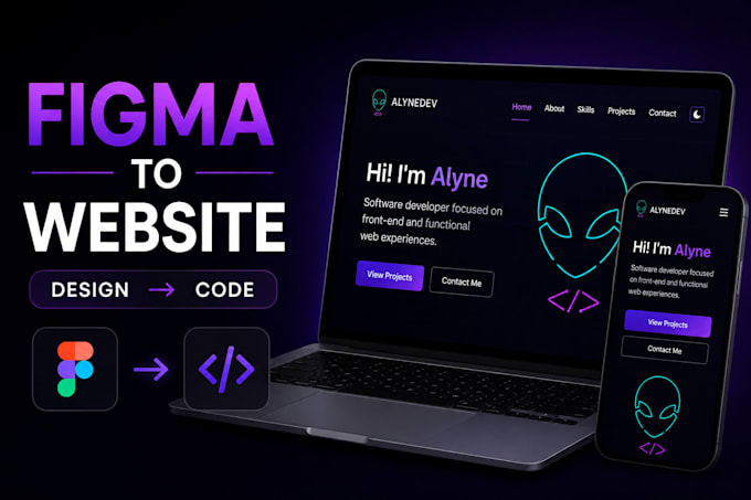 convert your figma design into a responsive website