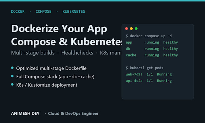 dockerize your app and set up docker compose or kubernetes