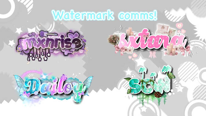 design a vtuber logo or cute streamer watermark