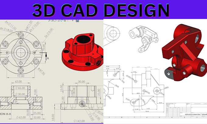 do 3d cad design industrial product design technical drawing 3d modeling