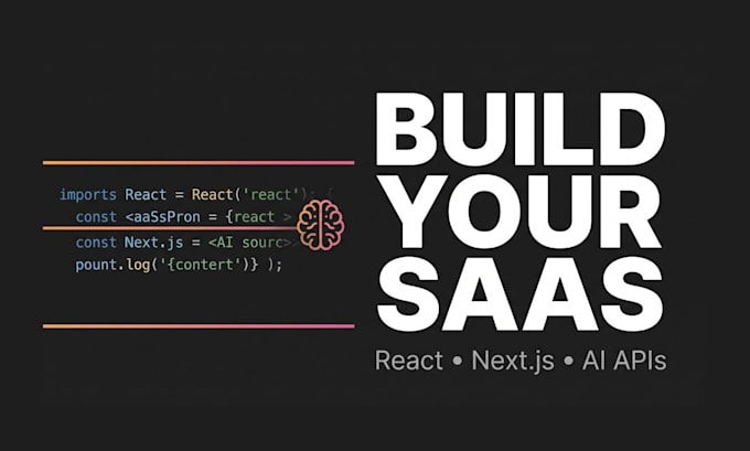 build a full stack web app with react, next js ai integration saas api