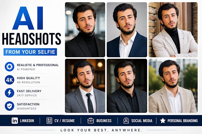 create professional ai headshots from your selfies