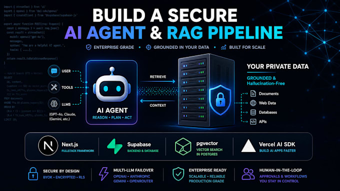build a custom ai agent and secure rag pipeline