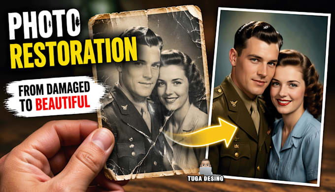 restore and colorize your old or damaged photos