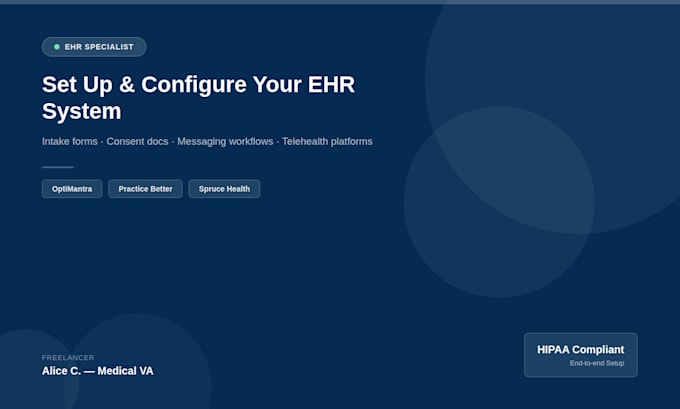 set up and configure your ehr and emr system