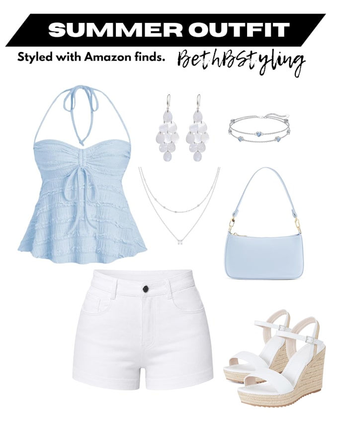 create a summer outfit lookbook with amazon fashion finds