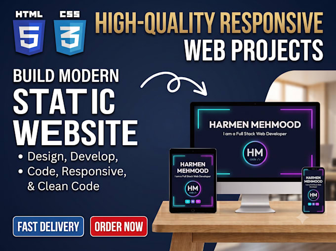 build modern static website
