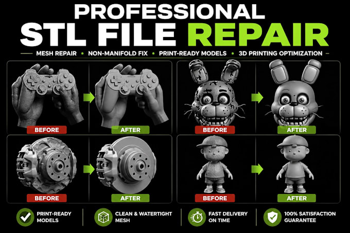 repair stl files fix mesh errors for flawless 3d printing