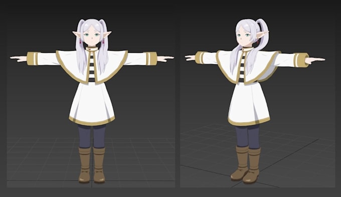 create 3d avatars with animations, anime vtuber model, roblox character maker