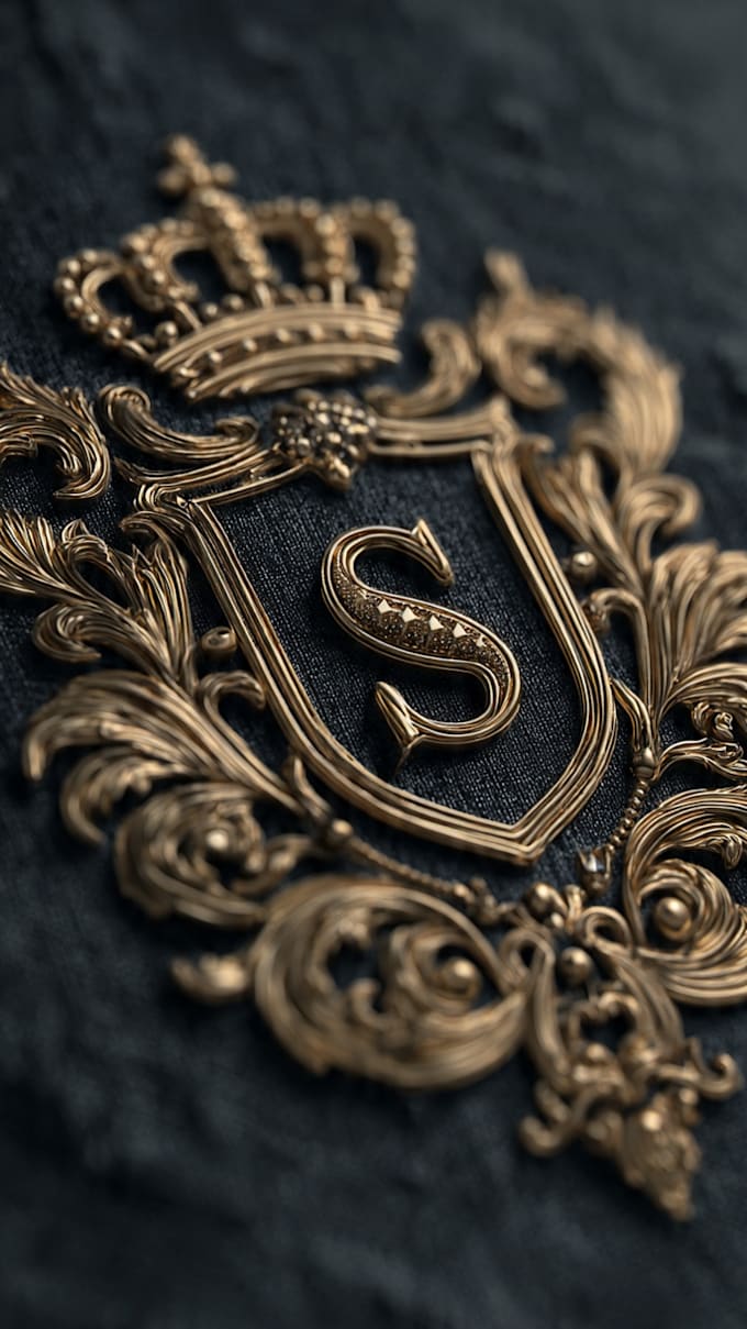 designs luxury crest logo for brand and business