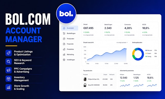 be your bol com virtual assistant for sales growth and error fixing