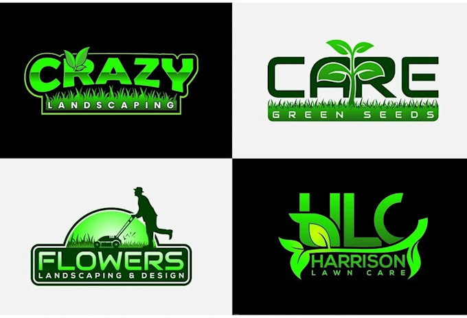 design unique landscape and lawn care logo