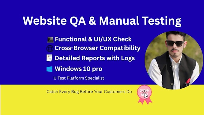do professional website QA testing and manual software testing