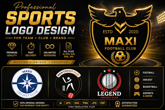 design a modern sports logo