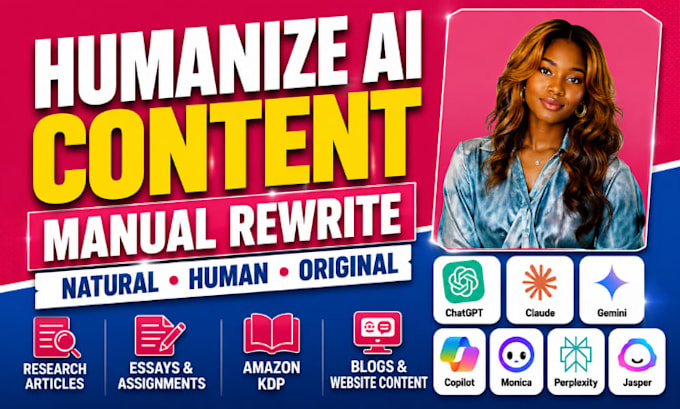 humanize ai content do proofreading edit rewrite ai urgent content humanization