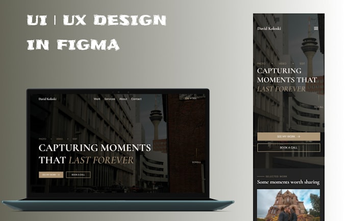 design a modern website UI in figma