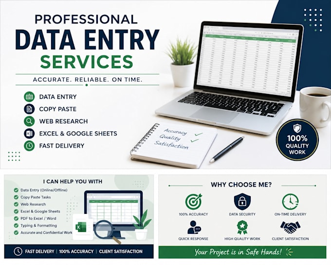 do accurate data entry, copy paste, web research and excel tasks