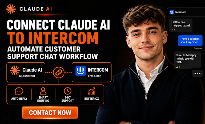 connect claude ai to intercom automate customer support chat workflow