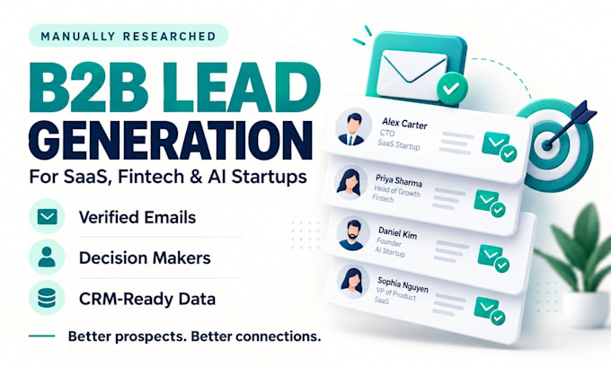 do targeted b2b lead generation for saas fintech and ai startups