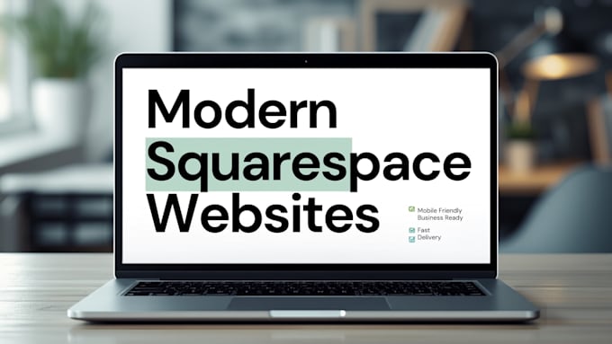 design a modern squarespace website for your business