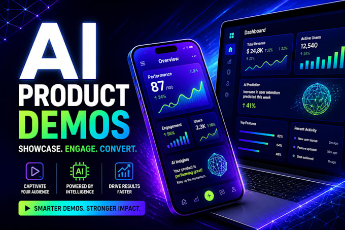 create ai product demo videos for software and mobile apps