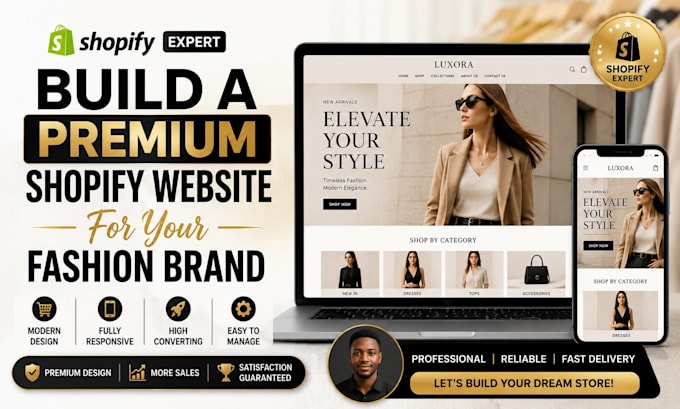 build a premium shopify website for your fashion brand