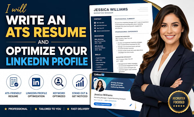 write an ats resume and optimize your linkedin profile