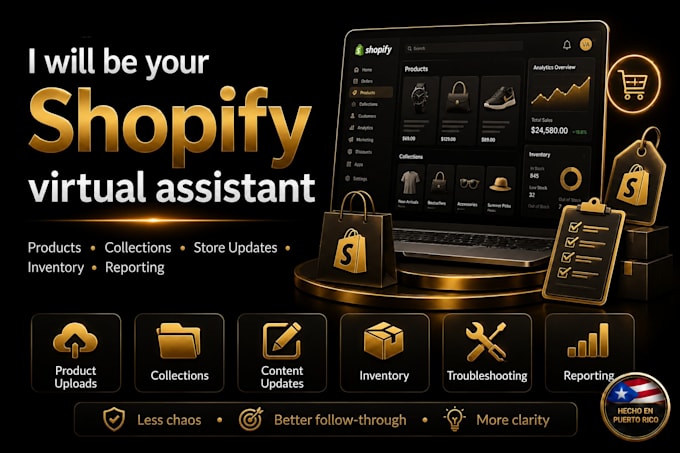 be your shopify virtual assistant