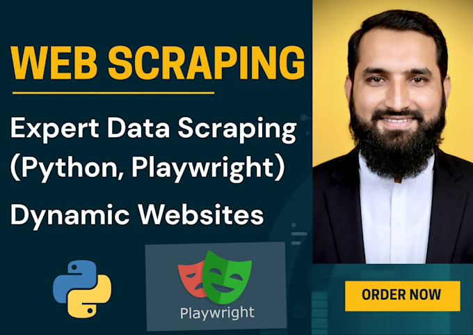 scrape any website using python, playwright, and apis