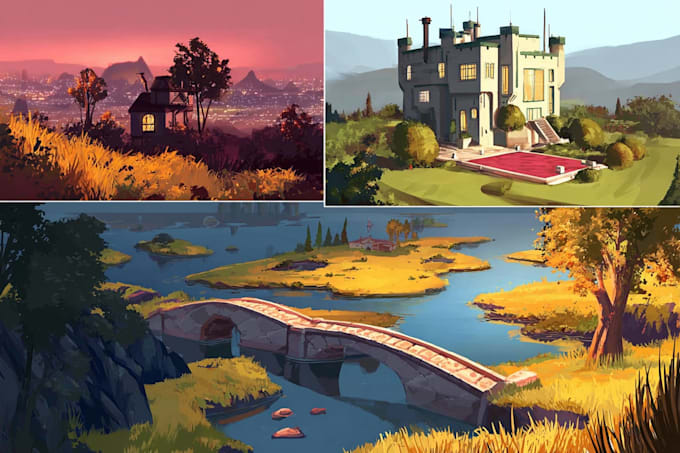do the landscape illustration or concept art for you