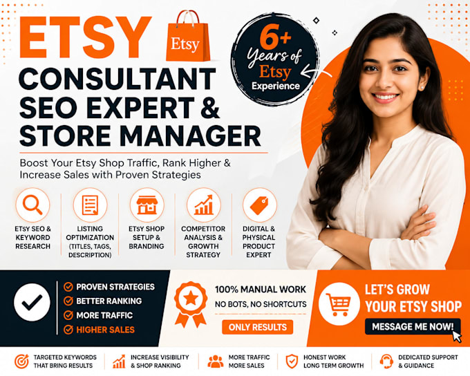etsy growth consultant, etsy SEO expert and store manager