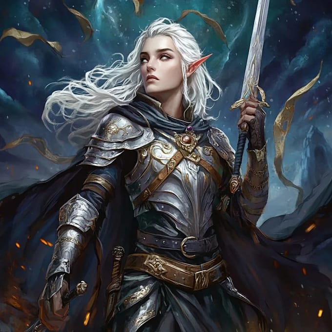fantasy dnd character illustration
