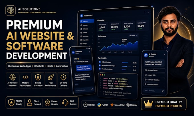 develop an ai web app or ai saas platform