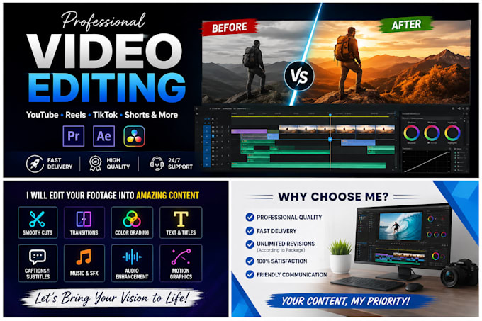 do professional video editing